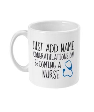Congratulations on becoming a nurse| personalized mug gift for lover - 15 oz