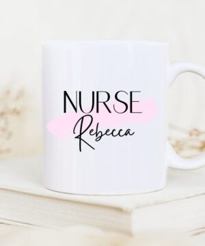 Nurse with custom name mug gift for your love - 15 oz
