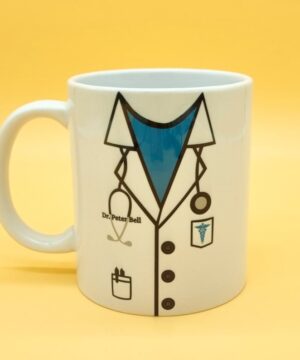 The hero wears stethoscopes| meaningful gift mug for nurse and doctor