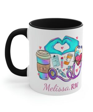 Cute personalized mug gift for a new nurse - 15 oz