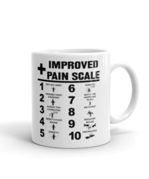 Nurse improved pain scale| funny gift mug for daughter and sister - 15 oz