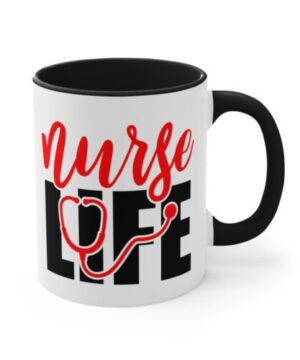 Nurse life with stethoscope| cute mug gift for daughter and mom - 15 oz