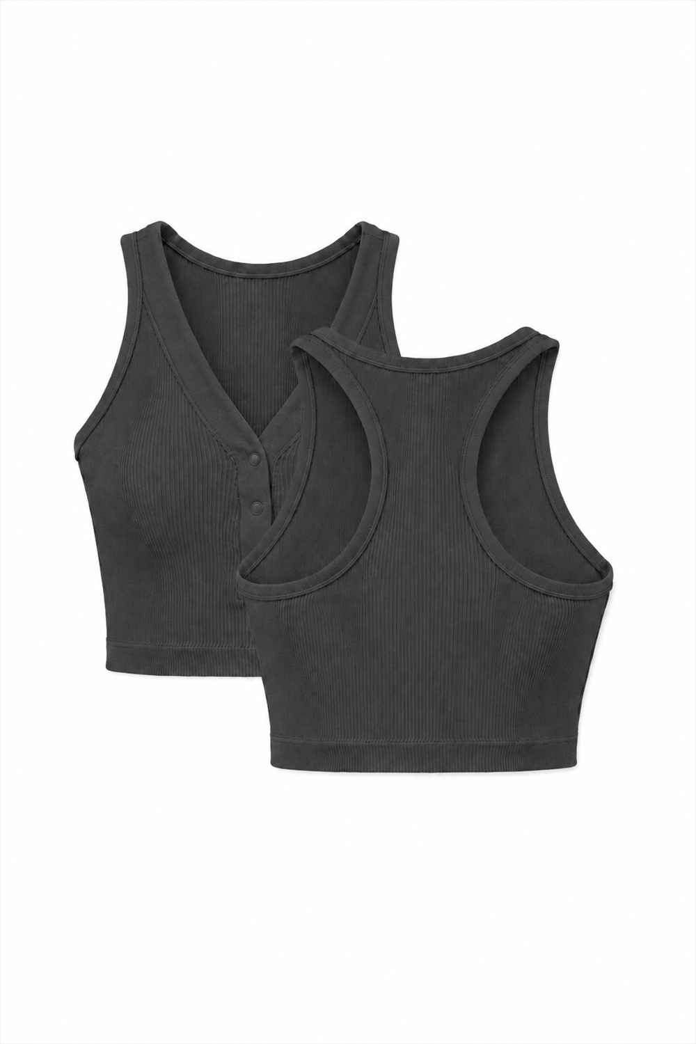 2-Pack CoreFit Racerback Sports Bra in Urban Chic / White, view 4