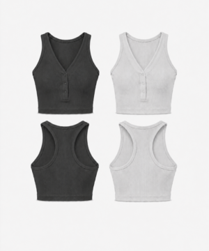 2-Pack CoreFit Racerback Sports Bra in Urban Chic / White, view 5