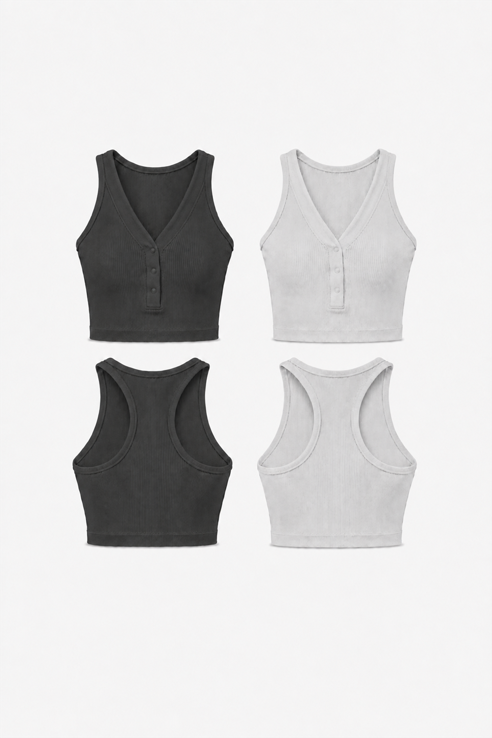 2-Pack CoreFit Racerback Sports Bra in Urban Chic / White, view 5