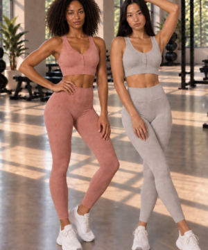2-Pack CoreFit Racerback Sports Bra in White / Atmosphere