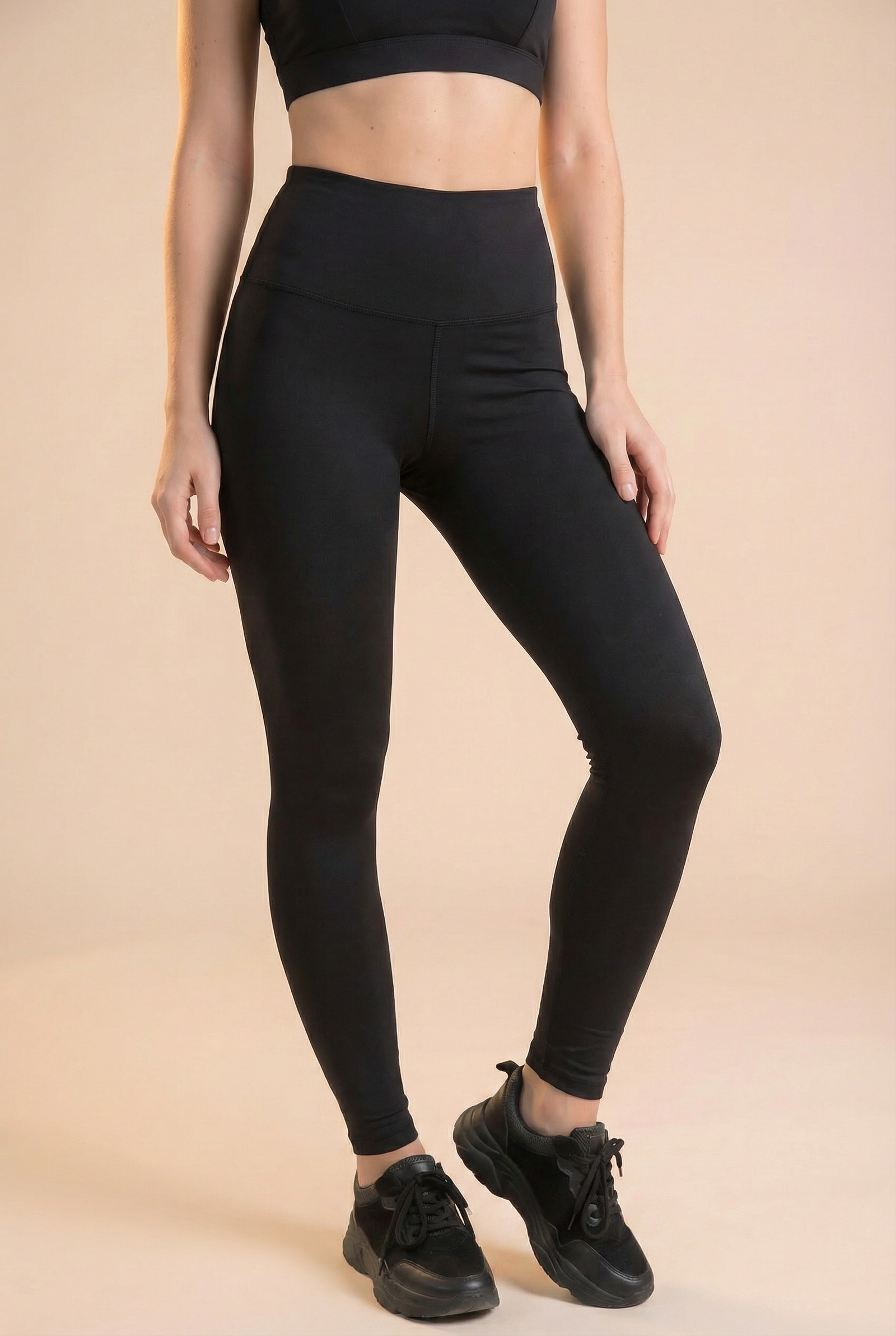 Contour High-Waist Legging in Black, view 5
