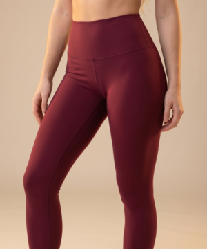 Contour High-Waist Legging in Garnet