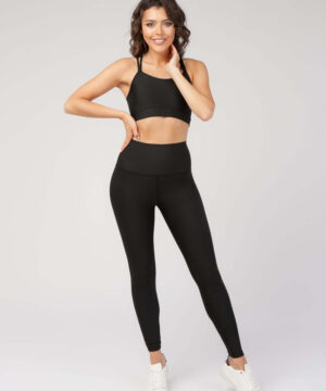 CoreFit High-Waist Legging in Black, view 7