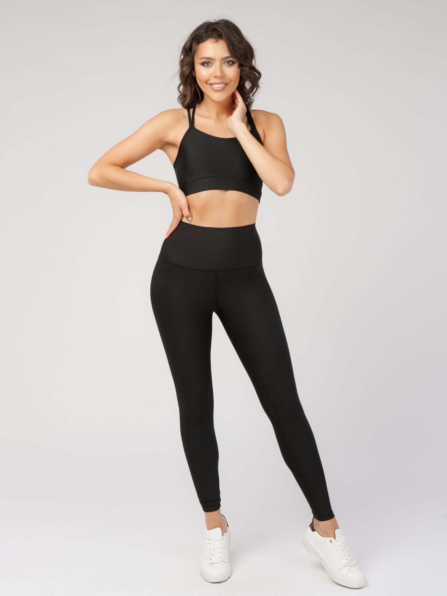 CoreFit High-Waist Legging in Black, view 7