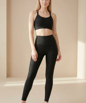 CoreFit High-Waist Legging in Black, view 6