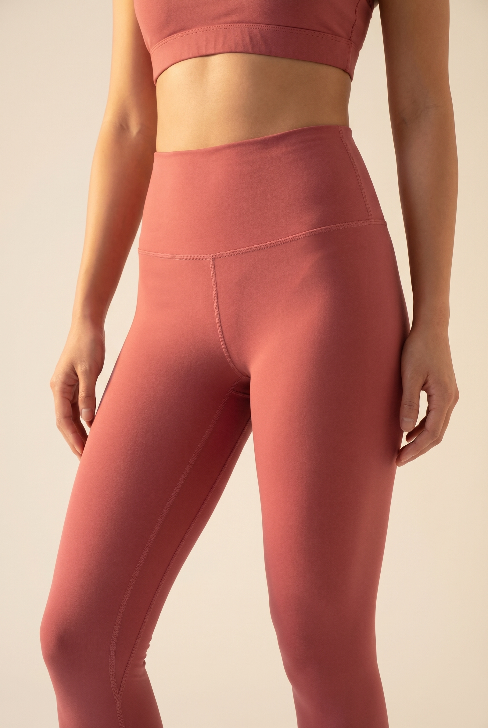 CoreFit High-Waist Legging in Dry Rose