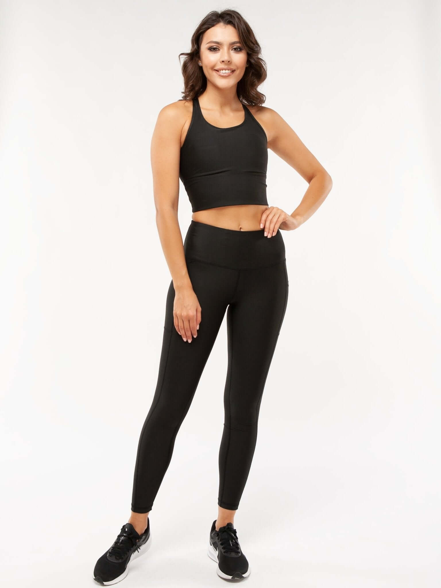 CoreFit High-Waist Pocket Performance Legging in Black, view 7