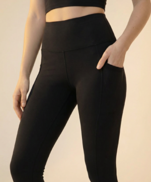 CoreFit High-Waist Pocket Performance Legging in Black