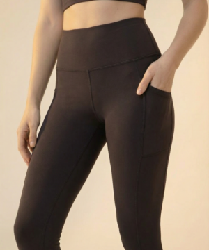 CoreFit High-Waist Pocket Performance Legging in Charcoal