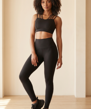 CoreFit Performance Legging in Black, view 6