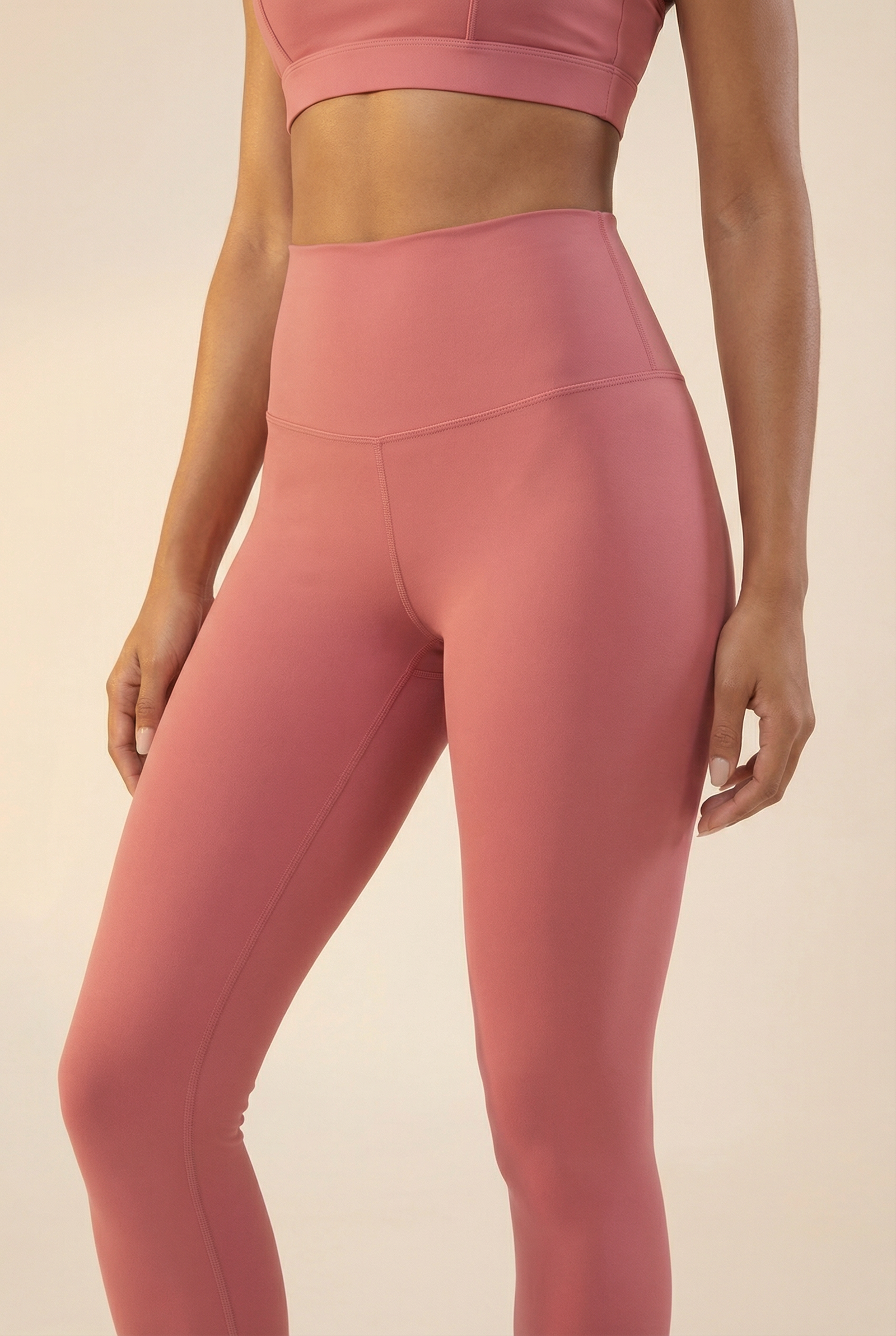 CoreFit Performance Legging in Dry Rose