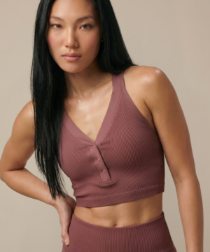 CoreFit Racerback Sports Bra in Rose