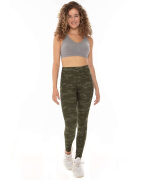 FlexPocket High-Waist Legging in Green Camo, view 7