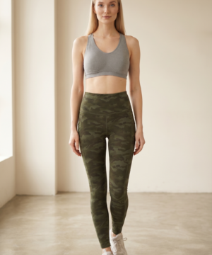 FlexPocket High-Waist Legging in Green Camo, view 6