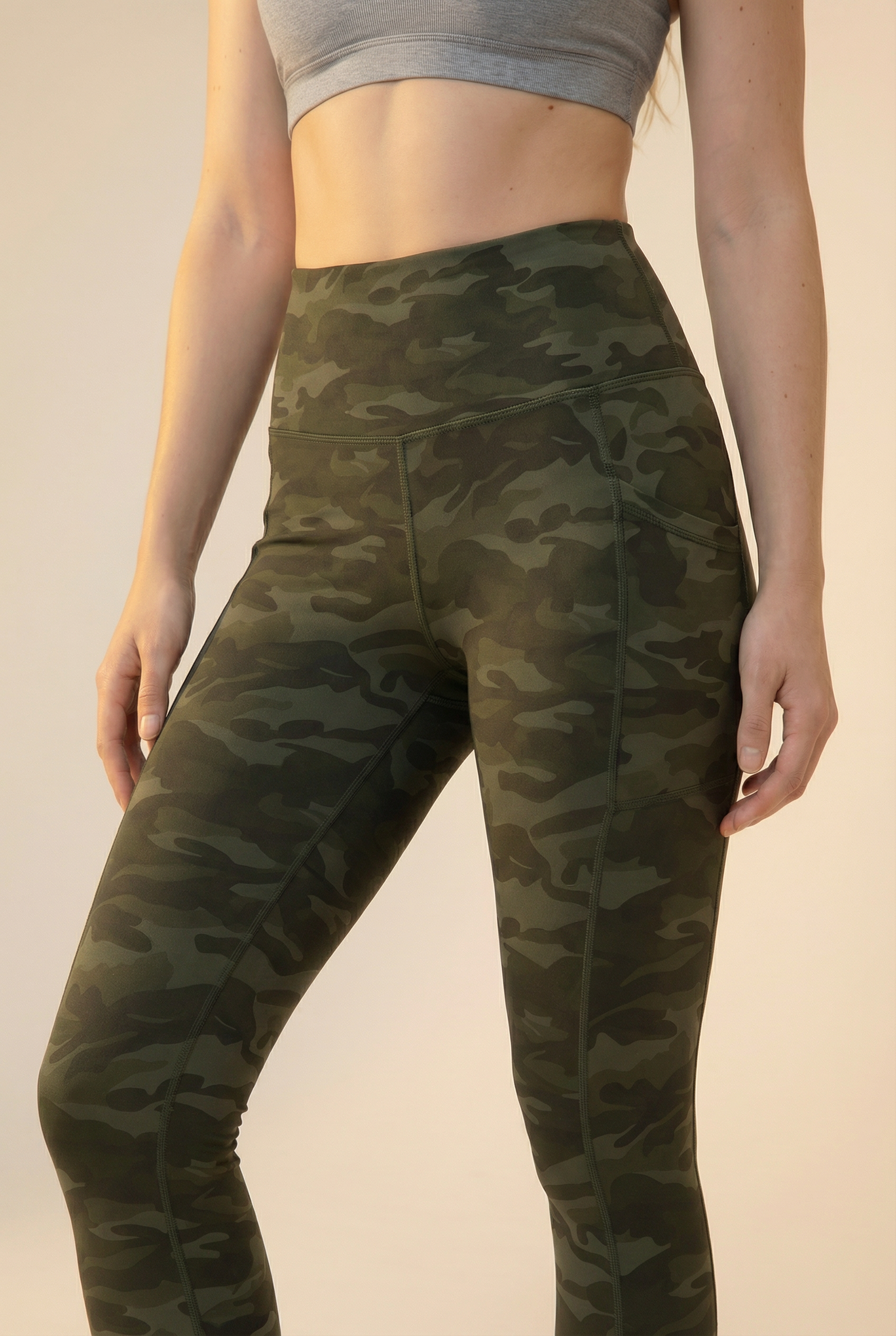 FlexPocket High-Waist Legging in Green Camo