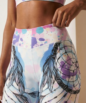 StudioPrint High-Waist Legging in Pink, view 4