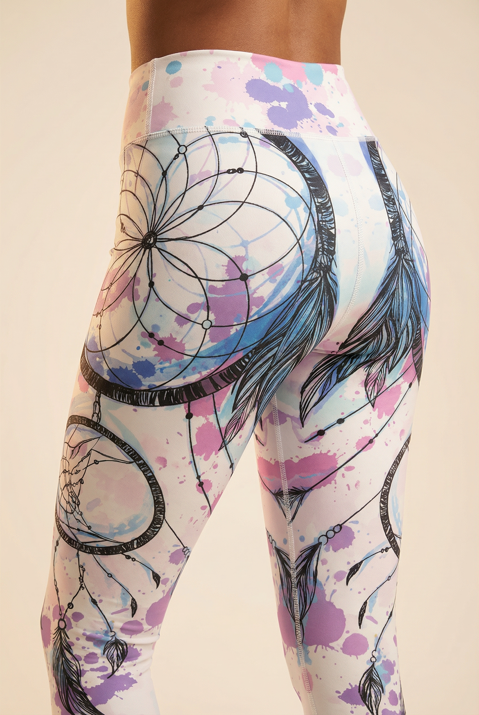 StudioPrint High-Waist Legging in Pink, view 5