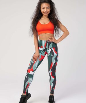 StudioPrint Multi Camo High-Waist Legging in Camo, view 7
