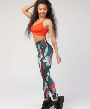 StudioPrint Multi Camo High-Waist Legging in Camo, view 8
