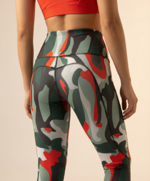StudioPrint Multi Camo High-Waist Legging in Camo, view 3