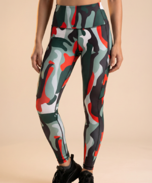 StudioPrint Multi Camo High-Waist Legging in Camo, view 5