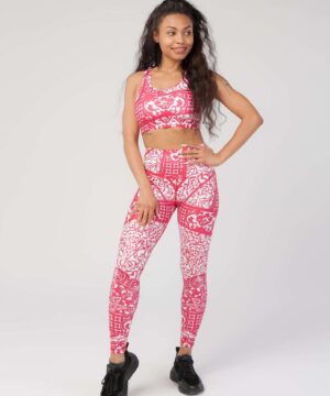 StudioPrint Ornamental High-Waist Legging in Pink, view 7