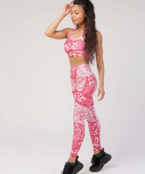 StudioPrint Ornamental High-Waist Legging in Pink, view 8