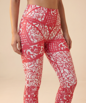 StudioPrint Ornamental High-Waist Legging in Pink