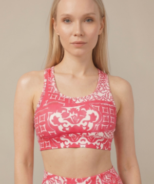 StudioPrint Ornamental Sports Bra in Pink