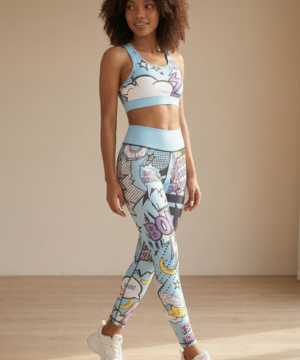 StudioPrint Pop Art High-Waist Legging in Blue, view 6