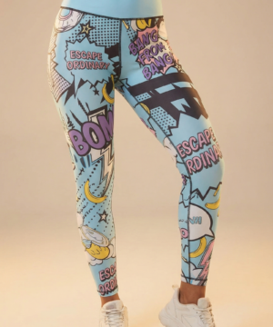 StudioPrint Pop Art High-Waist Legging in Blue, view 4
