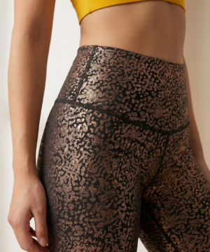 StudioPrint Speckle High-Waist Legging in Bronze, view 3