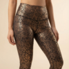StudioPrint Speckle High-Waist Legging in Bronze