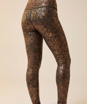StudioPrint Speckle High-Waist Legging in Bronze, view 4