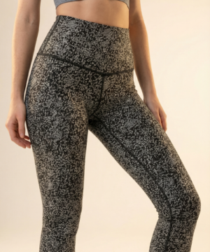 StudioPrint Speckle High-Waist Legging in Silver