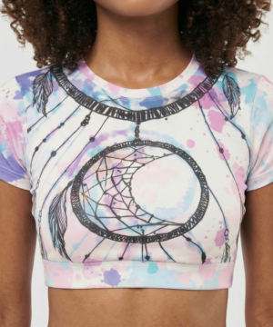 StudioPrint Sports Bra in Pink, view 2