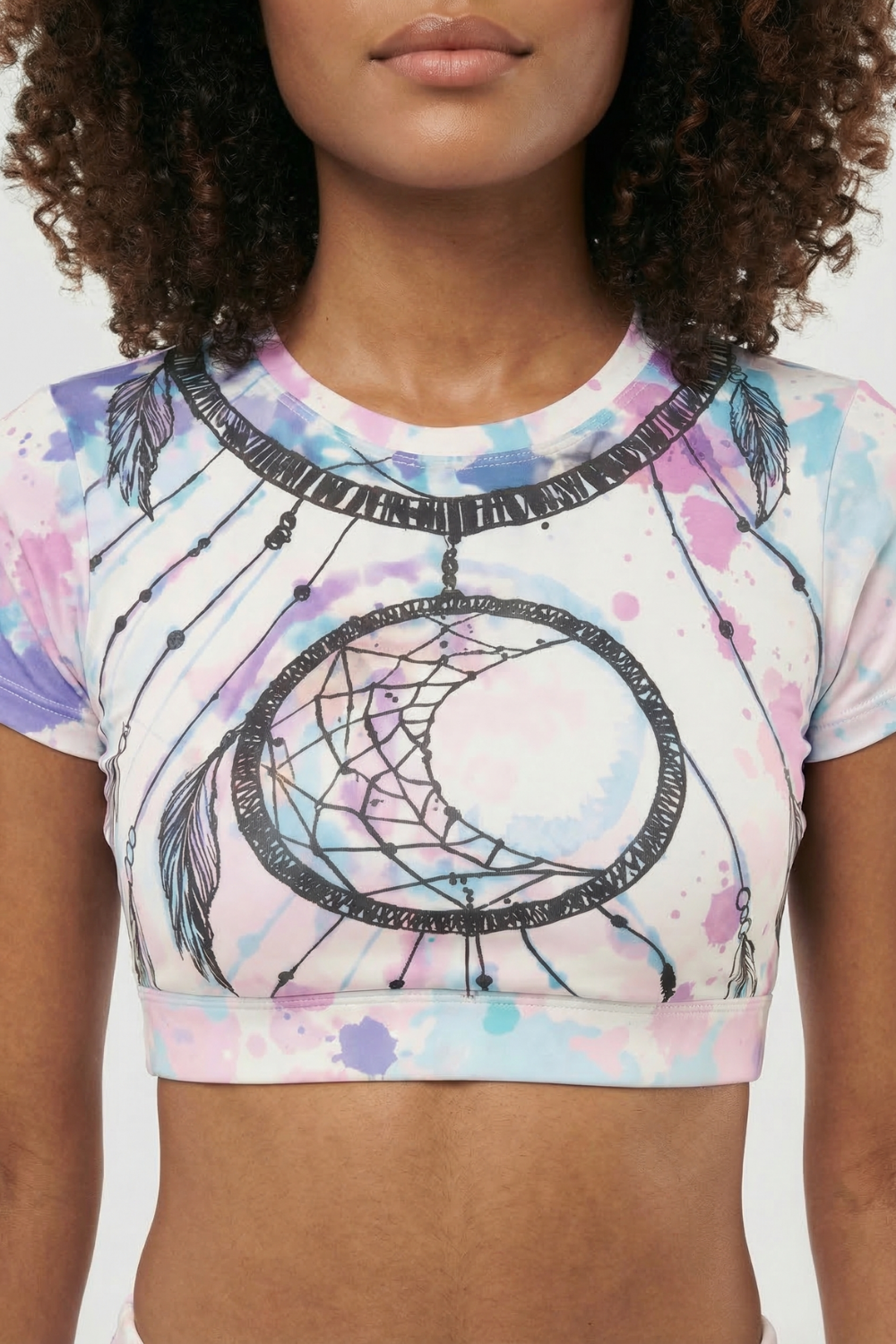 StudioPrint Sports Bra in Pink, view 2