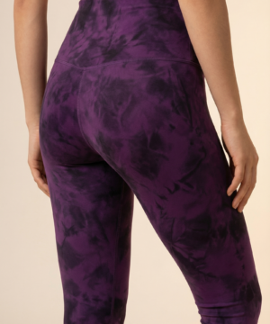 Tie-Dye Printed Lift High-Waist Legging in Dark Berry, view 5