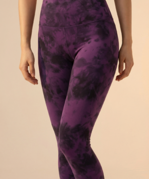 Tie-Dye Printed Lift High-Waist Legging in Dark Berry, view 3
