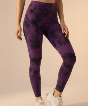 Tie-Dye Printed Lift High-Waist Legging in Dark Berry