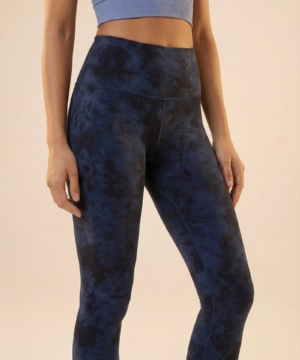 Tie-Dye Printed Lift High-Waist Legging in Navy
